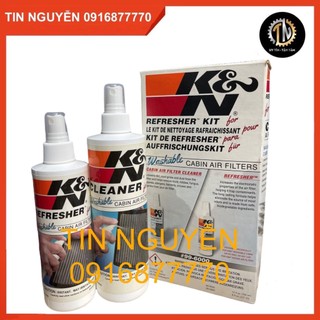 Bộ vệ sinh lọc gió máy lạnh KN dạng xịt cho xe ô tô hàng chính hãng
