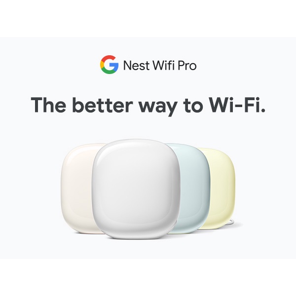 Google Nest Wifi Pro - Thiết bị phát Wifi thế hệ mới 2022 từ Google - Mới Nguyên seal