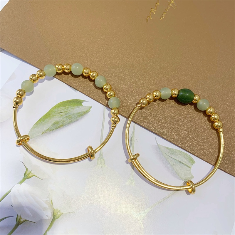 Vòng Tay Chuỗi Hạt Đá Mã Não Tự Nhiên Không Phai Màu Lâu Trôi Thời Trang Cho Nữ
