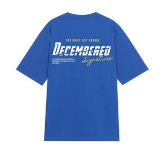 Áo Thun Unisex Oversize Signature Tee Blue Color Design by Decembered - ACT00105