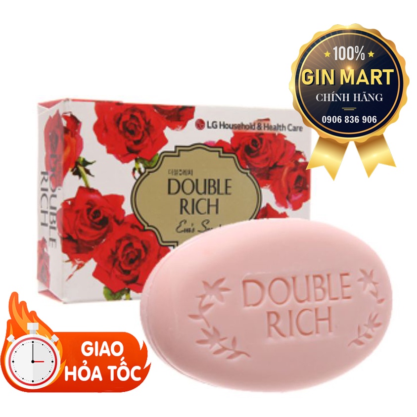 Xà bông thơm Double Rich 90g (xà bông cục)