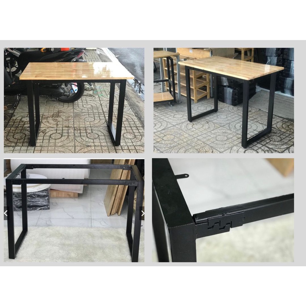 Bàn Học, Bàn Làm Việc Chân Sắt Chữ U ( Ráp Ngàm)