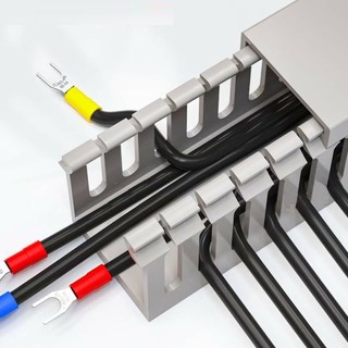Máng cáp nhựa, máng điện nhựa, máng nhựa răng lược, máng nhựa đi dây dài 85cm