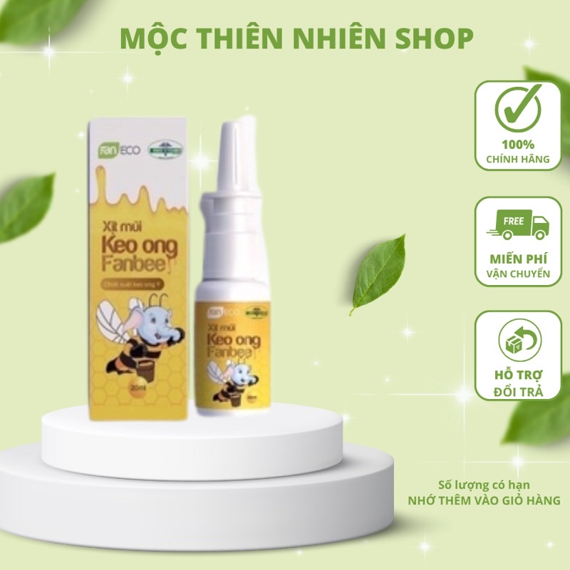 Xịt Mũi Keo Ong Fanbee 20ml - giảm sổ mũi, ngạt mũi