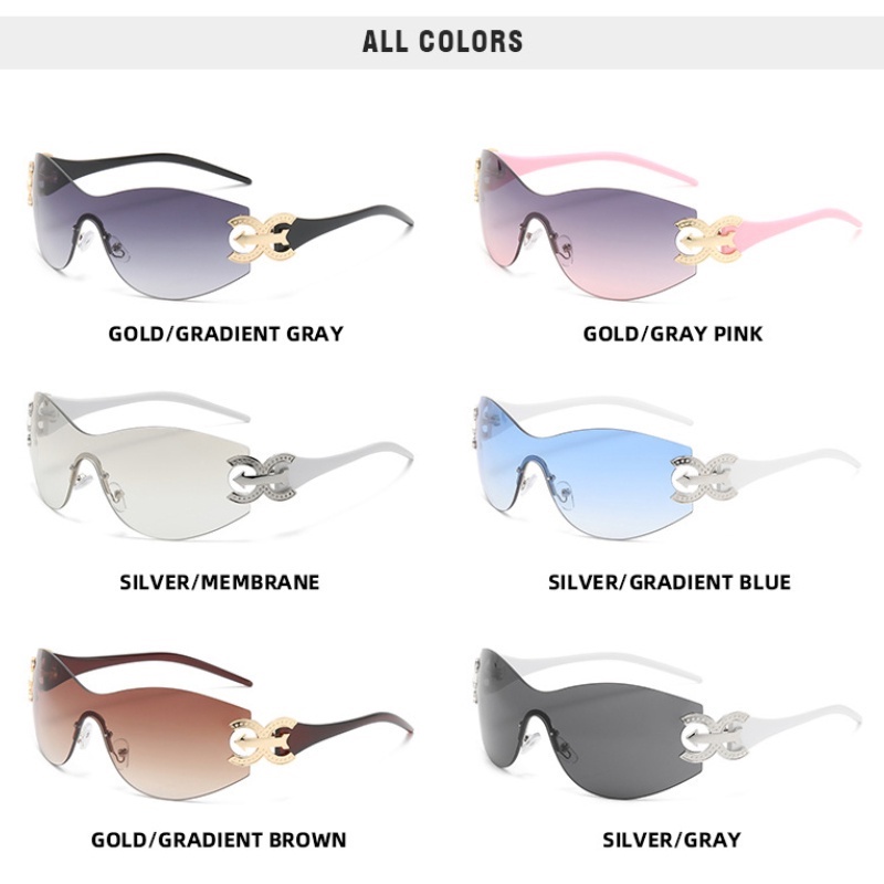 (KIQI-FASHION) COD Kính Chống Nắng Và Tia UV Gọng Lớn Y2K Phong Cách Âu Mỹ Cổ Điển Thời Trang Cho Nữ