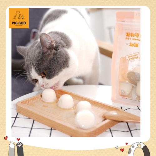 PUDDING SỮA DÊ thạch rau câu dành cho chó và mèo 225G