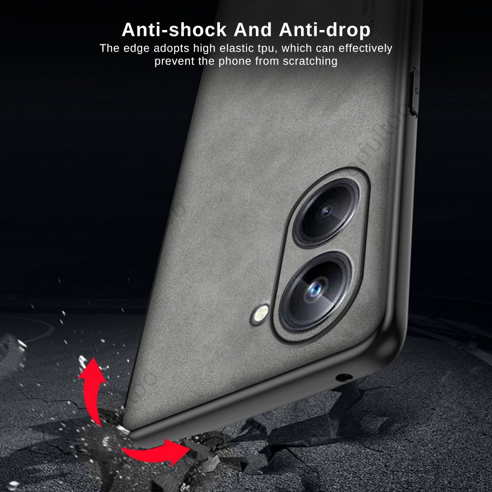 Ốp Điện Thoại Da Cừu Màu Trơn Chống Sốc Cho Realme 10 9 Pro Plus 9Pro + 10Pro + Realme9 Realme10 4G 5G Real me 10