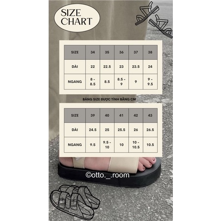 Giày sandal đế thấp quay bạc