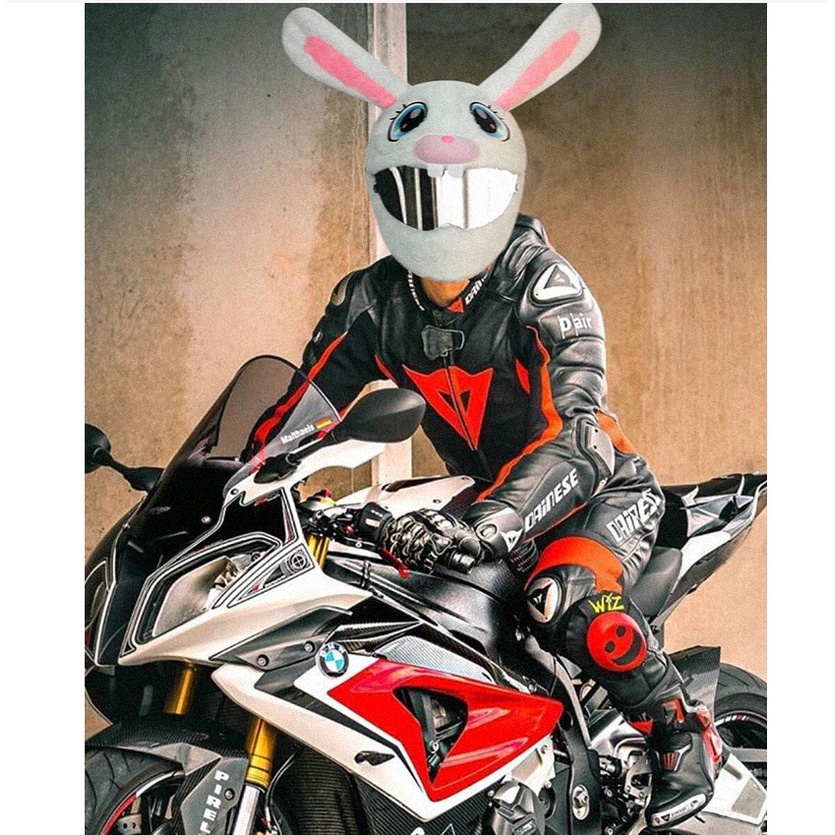 [Hàng Sẵn] Vỏ Bọc Mũ Bảo Hiểm Xe Máy Hoạt Hình Dễ Thương Mềm Mại Ấm Áp Sang Trọng Bông PP【Southdakota051】