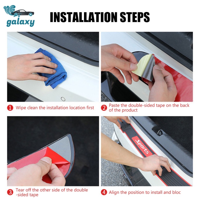 Dải Cao Su Dán Bảo Vệ Chống Trầy Phía Sau Xe Hơi galaxy