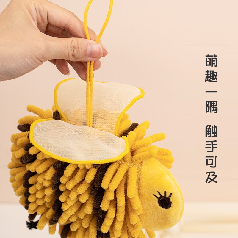 Khăn Lau Tay Nhà Bếp Thấm Hút Tốt In Họa Tiết Hoạt Hình Dễ Thương