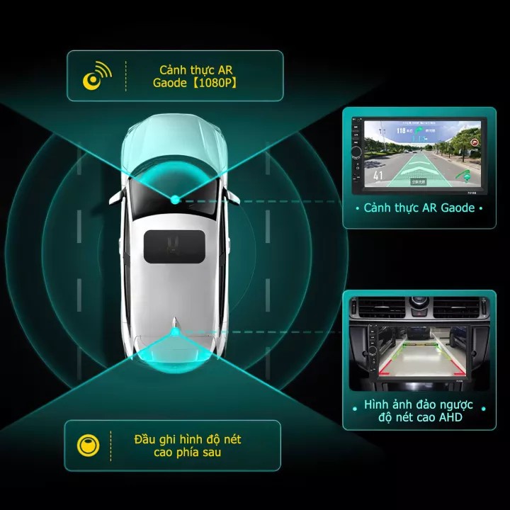 Máy Nghe Nhạc MP5 , màn hình android ô tô 7inch 7018B 7 Đôi 2 Din Xe Đài Stereo FM Màn Hình Cảm Ứng Bluetooth MP5 Player