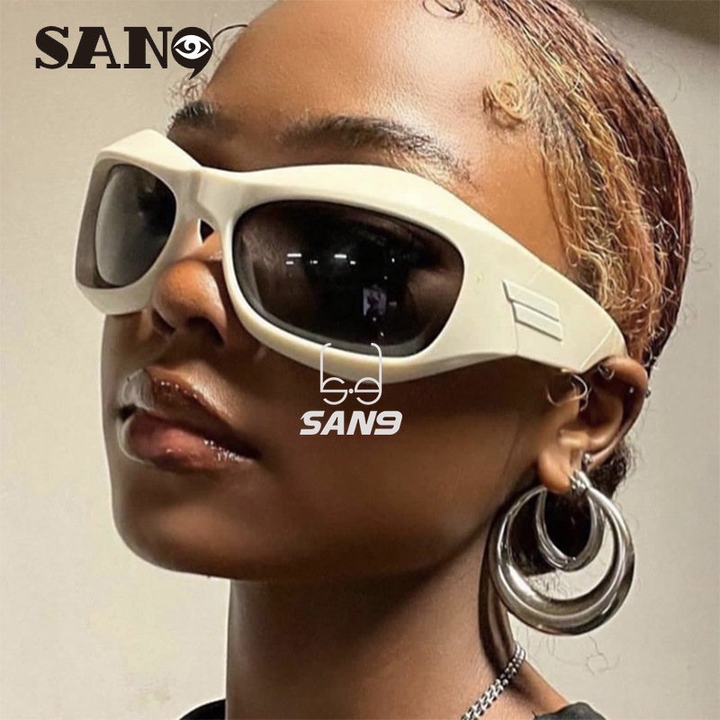 Kính Chống Nắng Gọng Lớn Phong Cách Hip Hop Âu Mỹ Hợp Thời Trang Cho Nam Và Nữ Y2K San9
