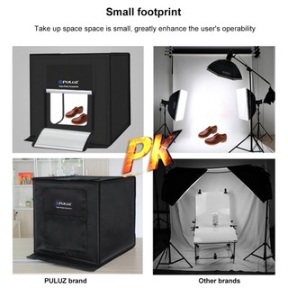 Hộp Chụp Sản Phẩm 60x60cm PULUZ Có Đèn Led Siêu Sáng 2 Dãy  + Tặng kèm 6 phông nền - Marvis -