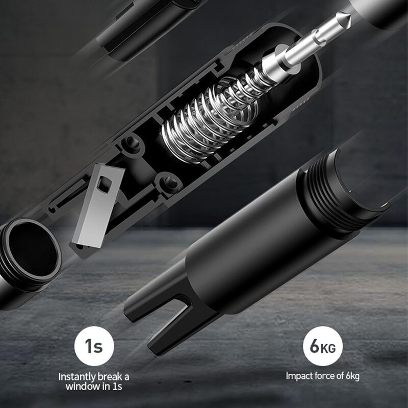 Búa phá kính thoát hiểm và cắt dây Baseus, giúp an toàn trong mọi tình huống - Cao Minh Shop