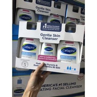 [MẪU MỚI] Set 3 chai sữa rửa mặt Cetaphil Gentle Skin Cleanser - Hàng Mỹ
