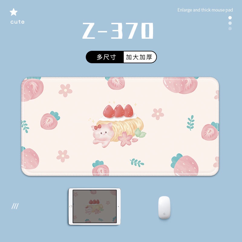 Tấm Lót Chuột Và Bàn Phím Máy Tính Cỡ Lớn Chống Trượt In Hoạt Hình Dễ Thương Cho Học Sinh / Văn Phòng