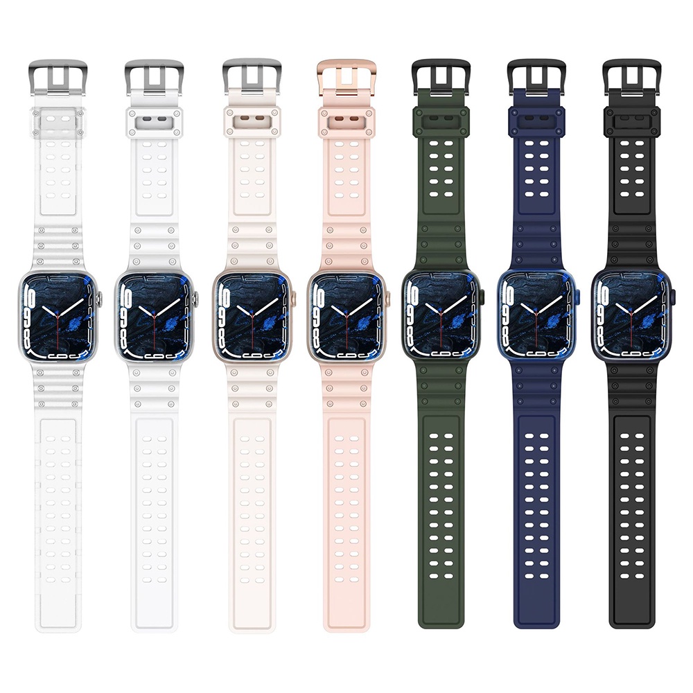 Dây Đeo Tay Bằng TPU 45mm 44mm 42mm 41mm 40mm 49mm Cho iwatch UItra 8 7 6 5 4 3 SE