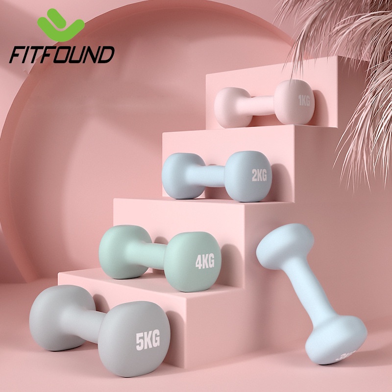 Tạ Tay Nữ Dumbbells Loại 3KG Dụng Cụ Tập Gym Yoga Pilates Thể Dục Tại Nhà Gang Bọc Cao Su