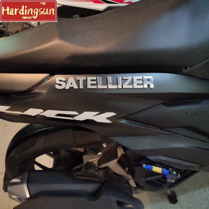 1 Miếng Dán Hình Chữ Cái 3D DIY Bằng Kim Loại Bạc 25mm Trang Trí Xe Hơi