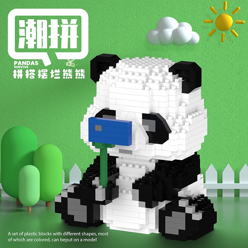 Bộ Đồ Chơi Lắp Ráp Lego Gấu Trúc Đỏ Chaole Chuang 6712-3