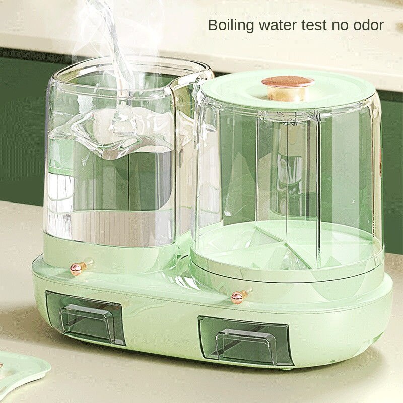 A-LIFE Hộp Đựng Gạo / Ngũ Cốc Có Thể Xoay Được Chống Ẩm Mốc / Côn Trùng Tiện Dụng