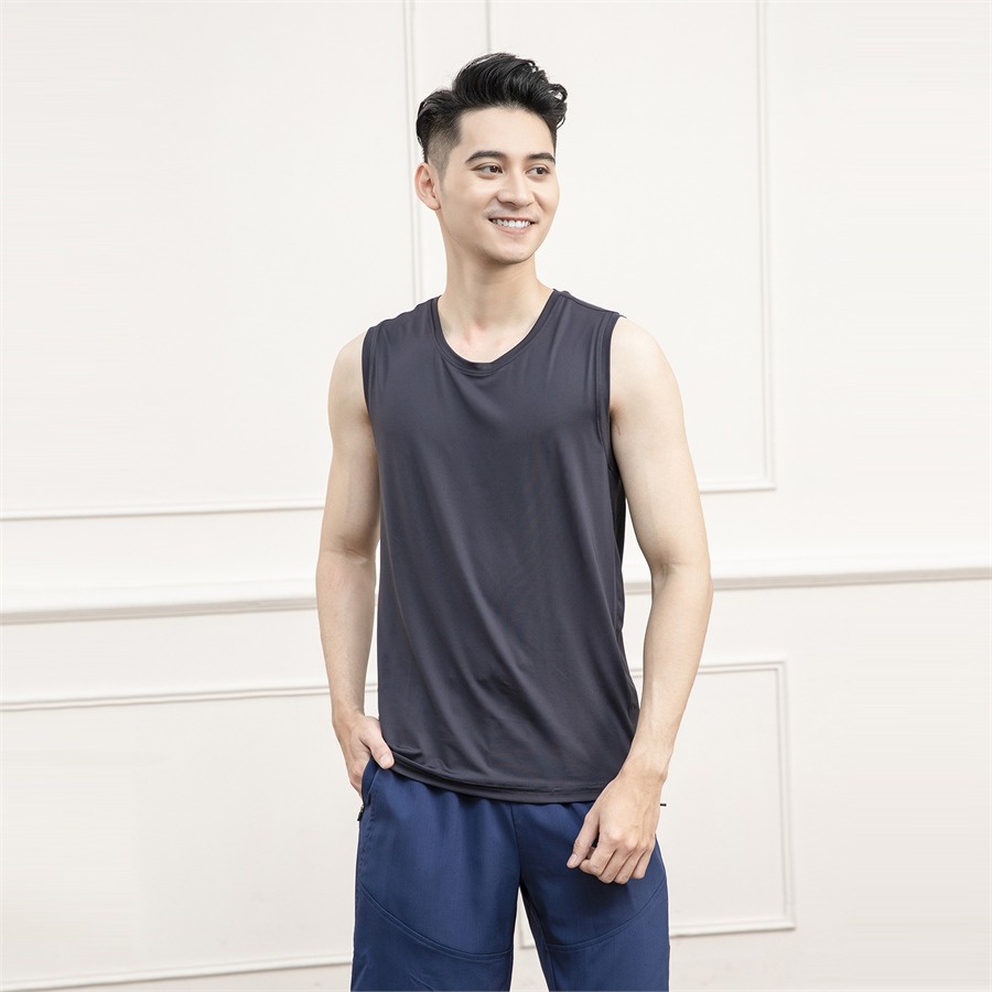Áo tank top basic ARISTINO phom Regular fit suông vừa, chất liệu bền màu, thoáng mát-  ATT007S1