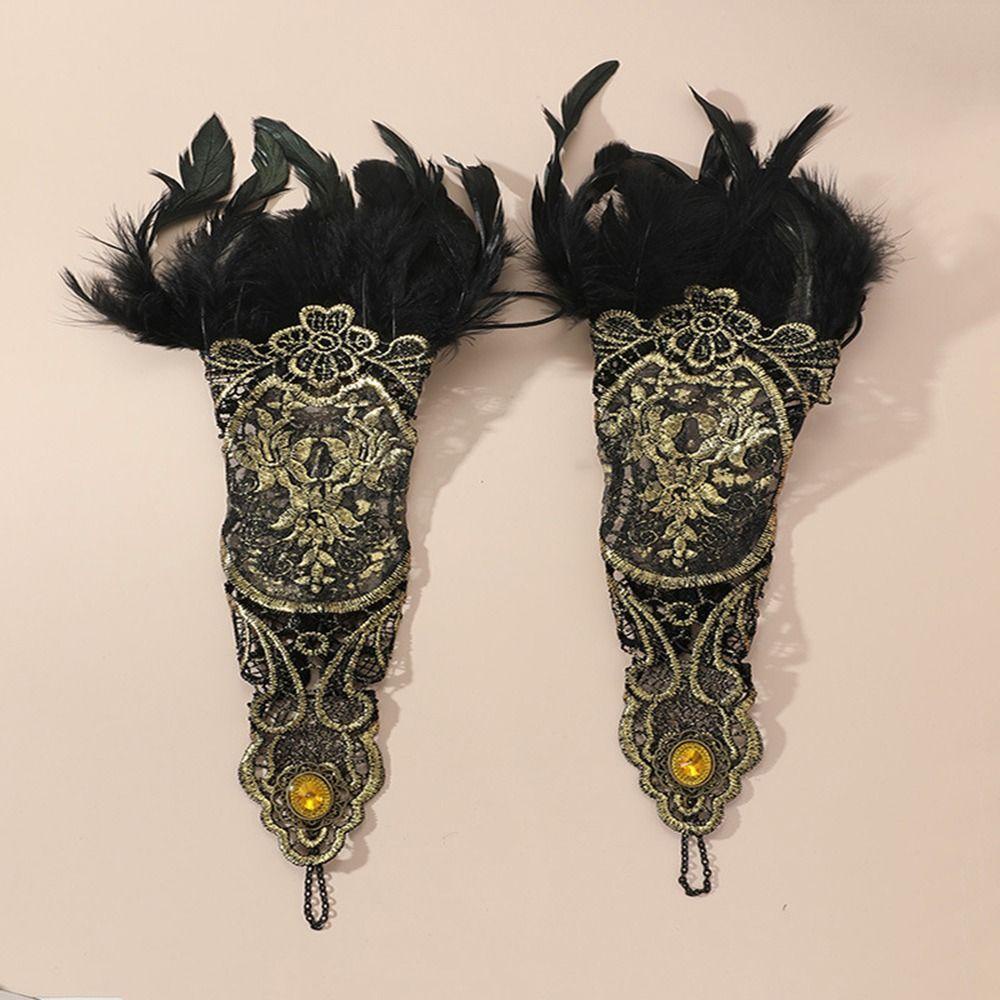 IVORY Đôi Găng Tay Ren Chống Nắng Thời Trang Retro Cho Nữ