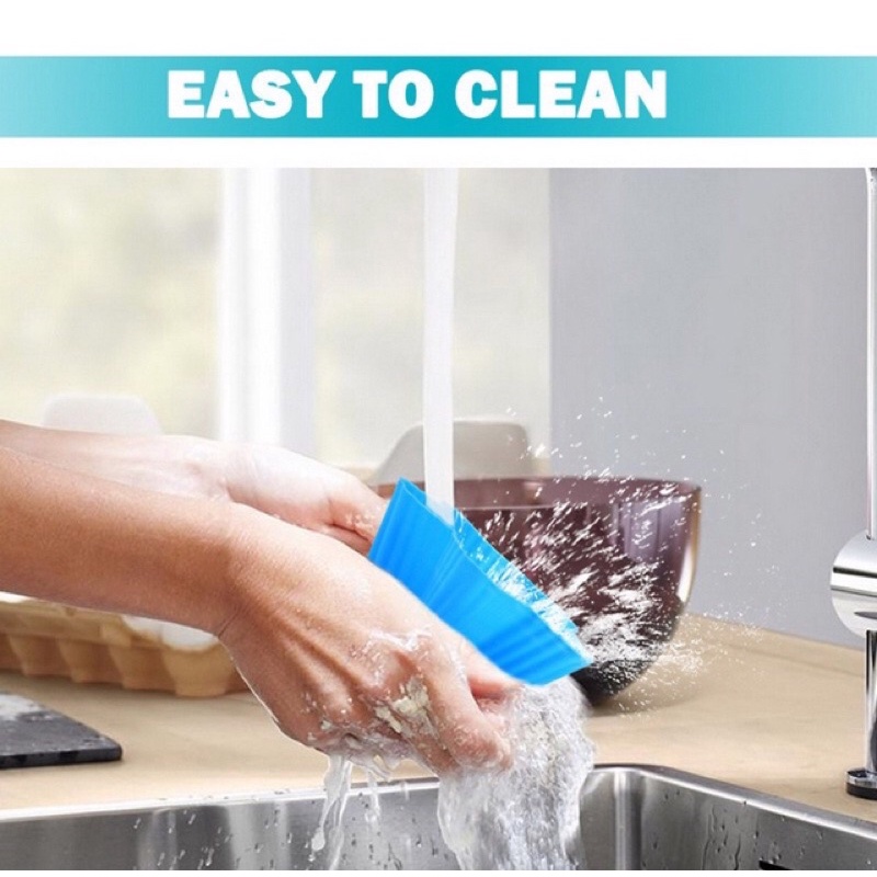 Cốc Silicon Làm Bánh Cupcake Hình Tròn ( Cao 3.5cm x Đường Kính 7 Cm )