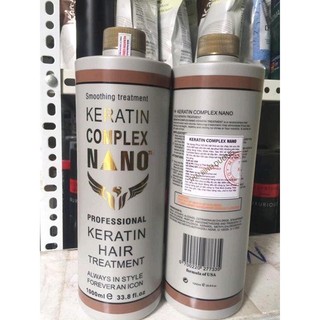 Hấp Tóc Keratin Nano Complex ( Hấp Nano Xám) - Chuyên Phục Hồi Tóc Nát, Cháy 1000ML