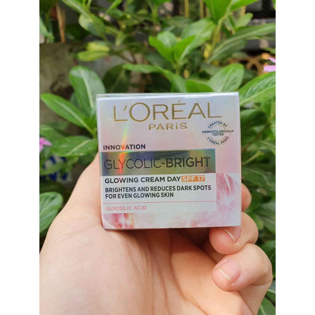 15ml - Kem dưỡng sáng da BAN ĐÊM Loreal Glycolic Bright Glowing CREAM NIGHT - KEM HỦ