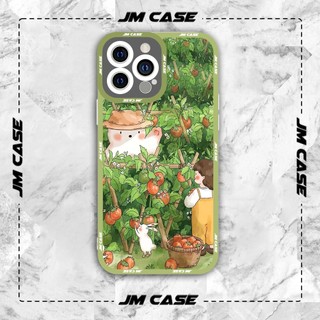 Ốp lưng iphone samsung xiaomi oppo cạnh vuông JMCase Anime Manga Art Gấu Con Cute