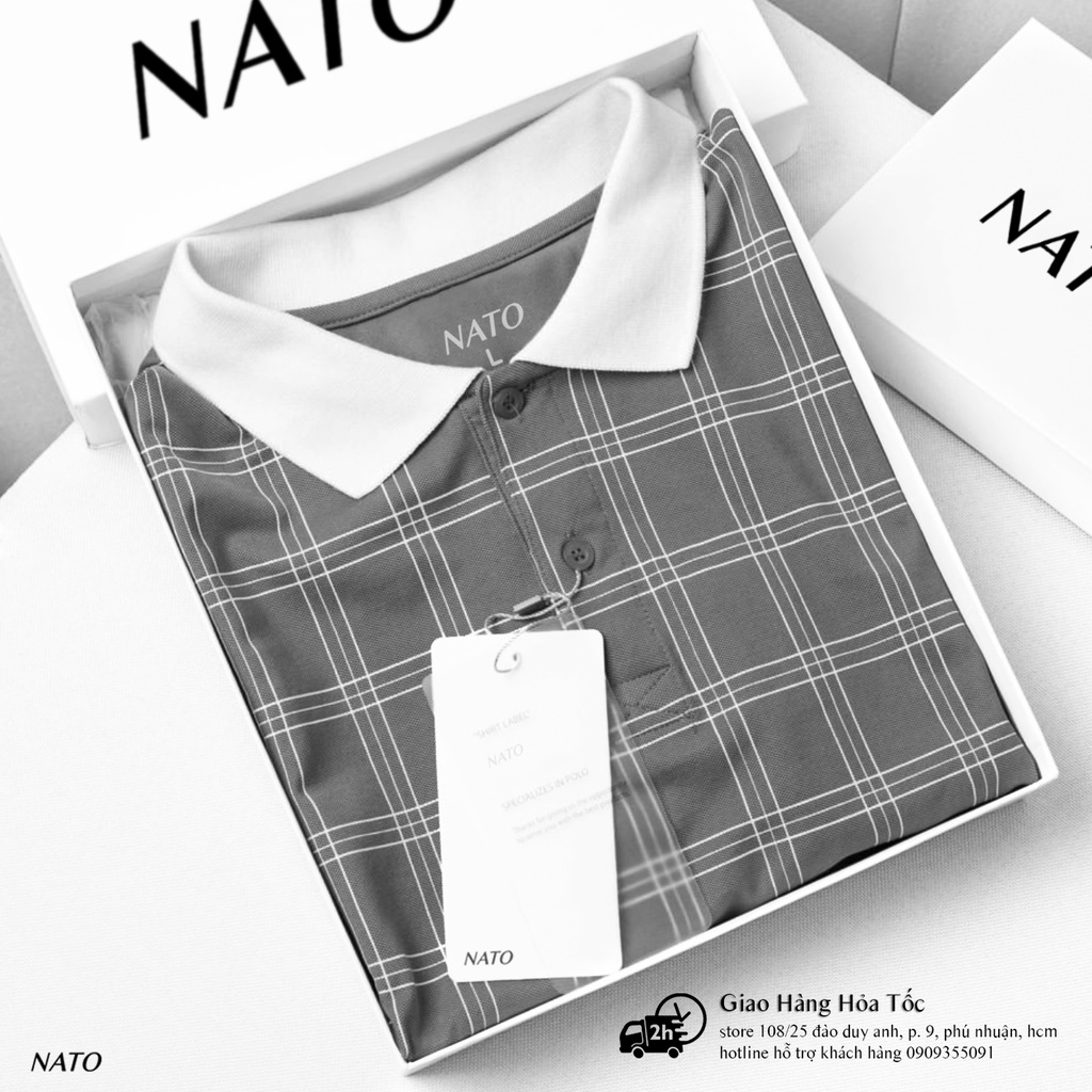 Áo Thun Polo Nam CARO Vải Cotton Cá Sấu Cao Cấp Basic Đẹp Tay Ngắn Có Cổ Màu Trắng Đen Đỏ Xanh Navy Trơn Họa Tiết NATO