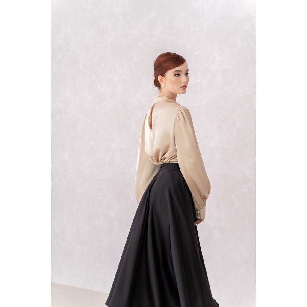 Áo Lụa MAJORI SILK SHIRT - Áo Tay Dài - Áo Tay Phồng - Áo Lụa Thiết Kế Cao Cấp 🌹