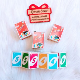 Bài Uno Mini ( Giấy Cứng Thường ) - 1 Bộ