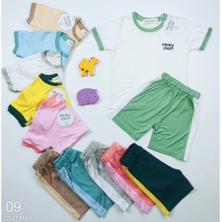 [THANH LÝ] Bộ cộc tay thun lạnh Minky Mom cho bé trai bé gái CT2