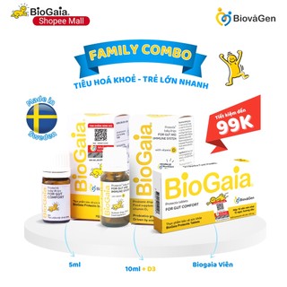 Family Combo Men vi sinh BioGaia ProTectis cải thiện hệ tiêu hóa xuất xứ Thụy Điển