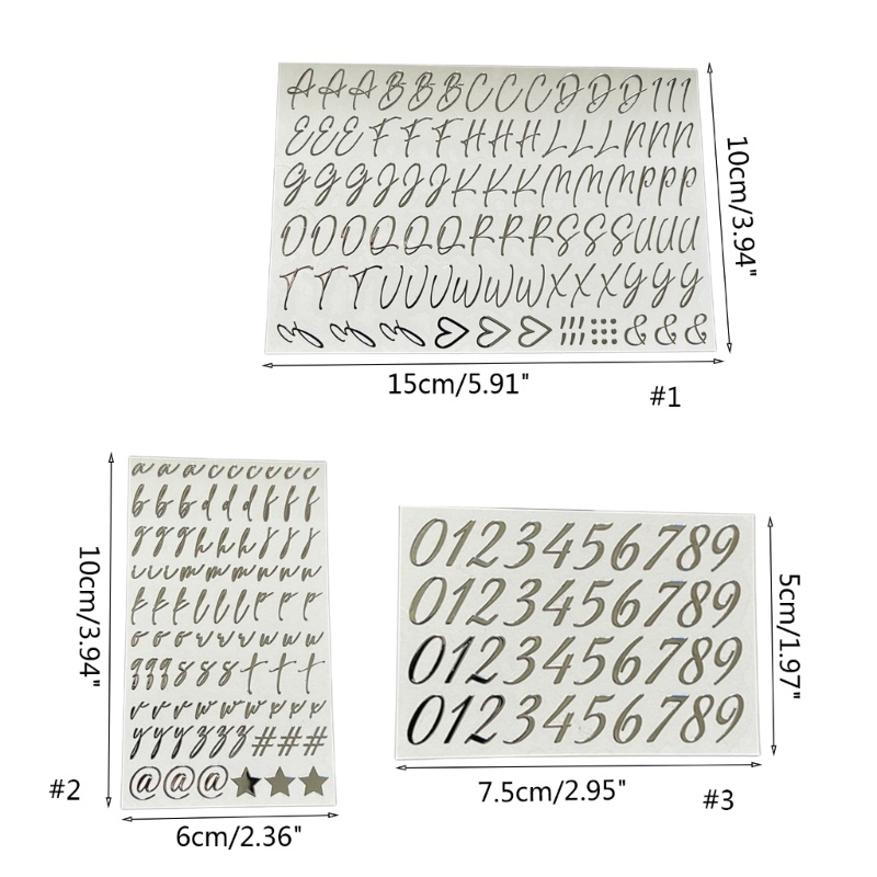 Miếng Dán Chữ Cái Lấp Lánh Tự Dính Trang Trí Thủ Công