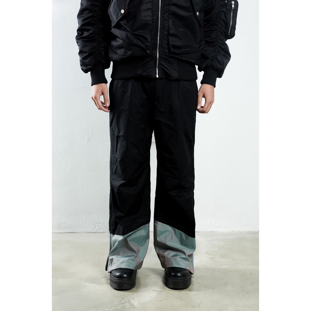 Quần Gió Wide Leg SNAZZY Unisex Vải Gió Chính Hãng - STEEL HEEL