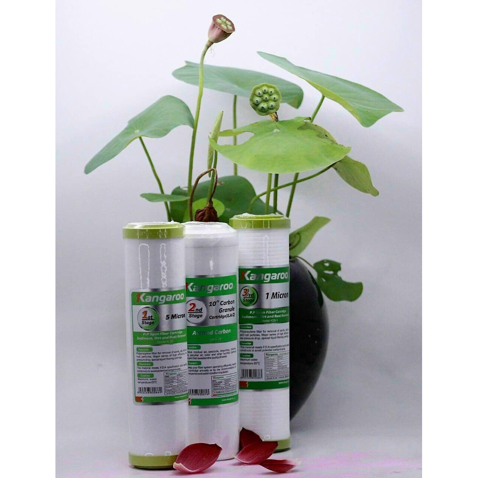 Lõi lọc nước kangaroo bộ 123 chính hãng