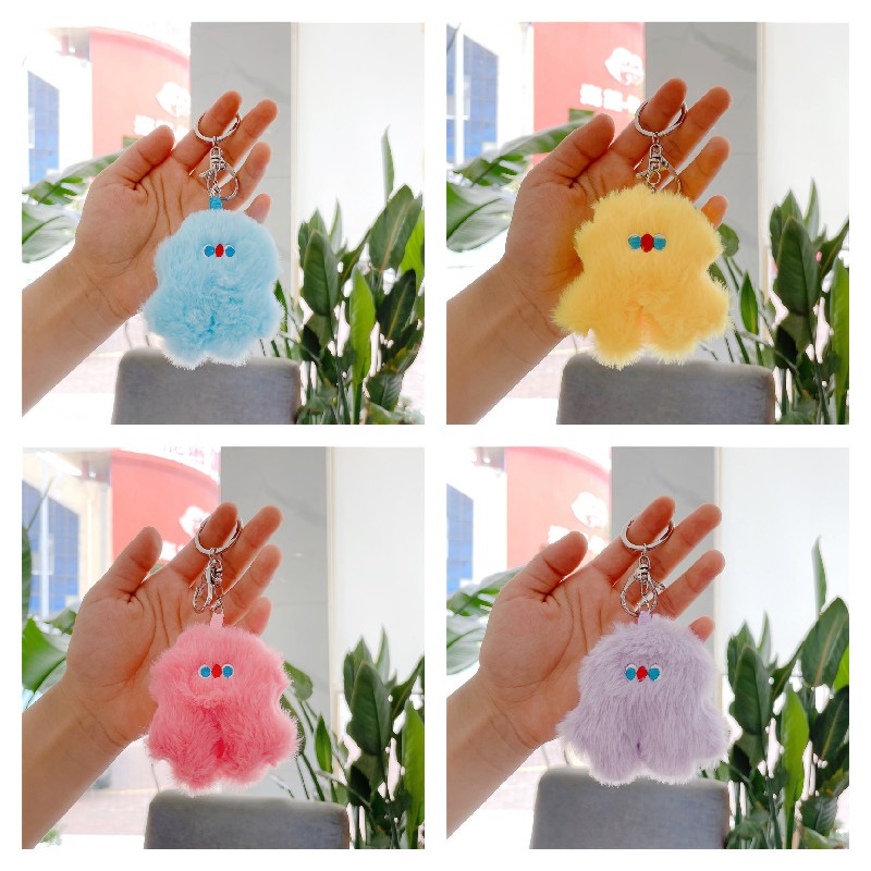 Móc Khóa Búp Bê Nhồi Bông Mềm Mại Dễ Thương