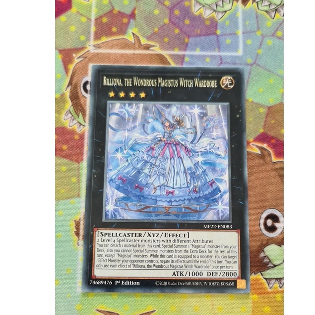 Thẻ Bài Mint90 Yugioh Monster Rilliona, the Wondrous Magistus Witch Wardrobe  - Rare