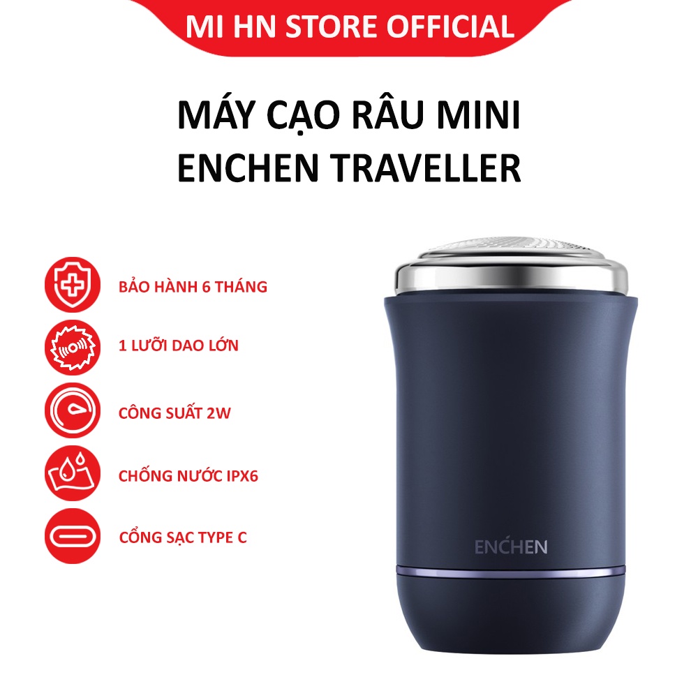 Máy cạo râu Mini Enchen Traveller IPX6, Pinjing ED1 - Bảo hành 6 tháng