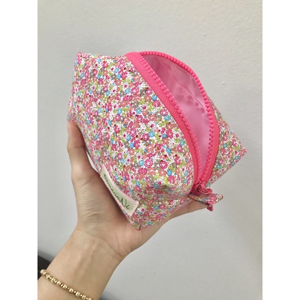 Hộp bút/ Pouch đựng mỹ phẩm hoa nhí