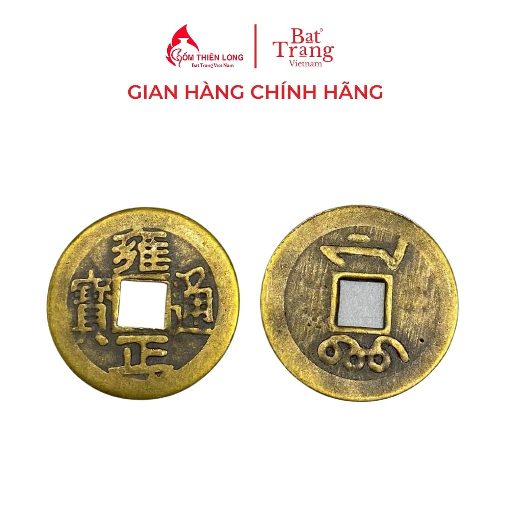 Đồng xu cổ, tiền xu phong thủy may mắn Gốm Thiên Long 236007
