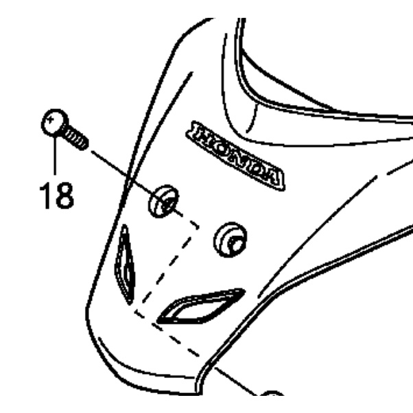 Ốc mặt nạ trước an pha bụng 100 rs 100 ws 100 hàng hàng chính hãng 90114KPHC00