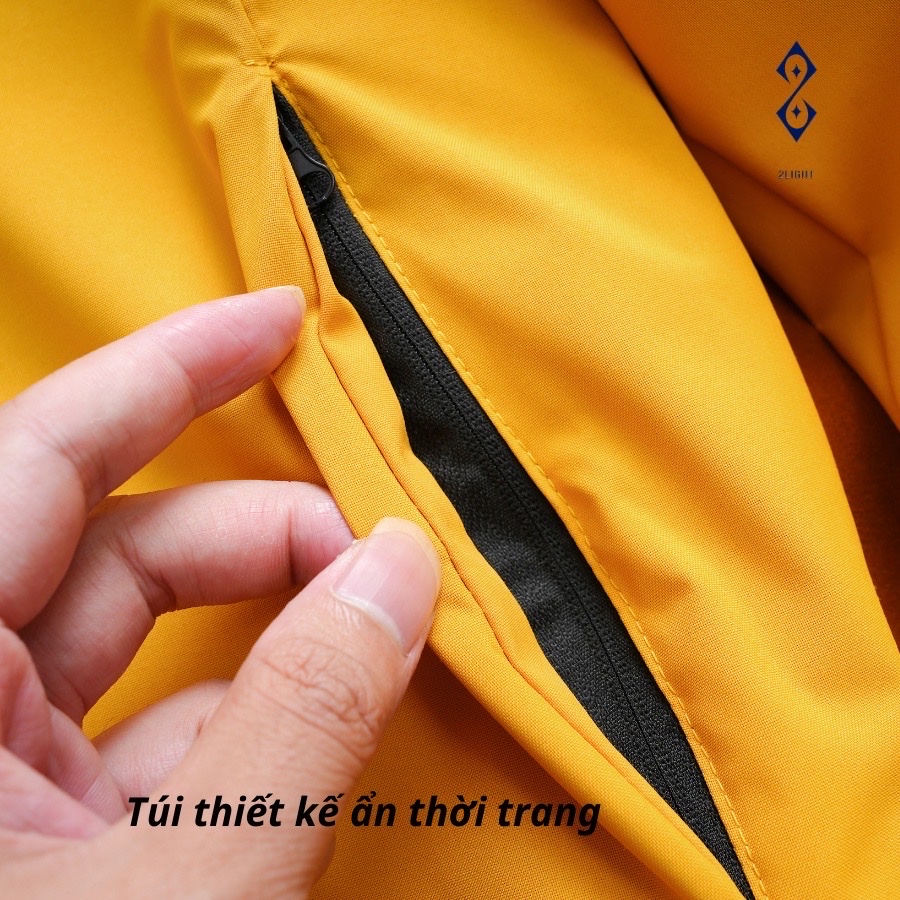 Áo khoác gió Nữ lót lông Chống nước,chất liệu Vải gió tráng bạc chống nước cản gió lót lông cừu vàng | BigBuy360 - bigbuy360.vn