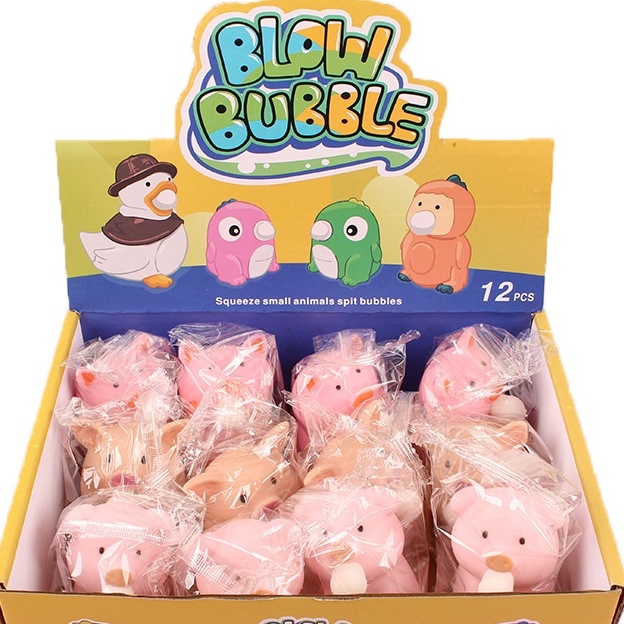 Thú thổi bong bóng siêu đáng yêu,Thú silicon,đồ chơi giảm tress
