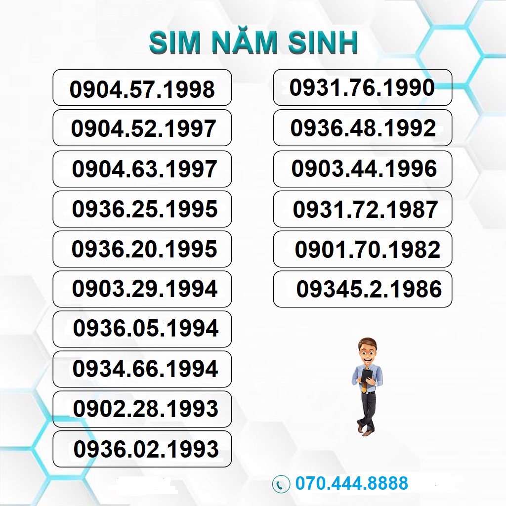 sim số đẹp full năm sinh, sim mobifone, hỗ trợ đăng kí chính chủ khi nhận.