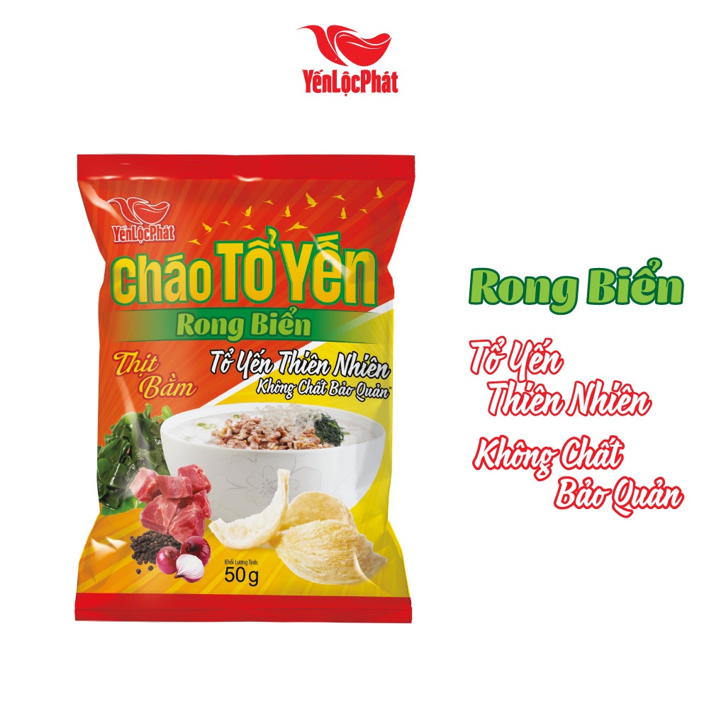 CHÁO TỔ YẾN RONG BIỂN THỊT BẰM YẾN LỘC PHÁT